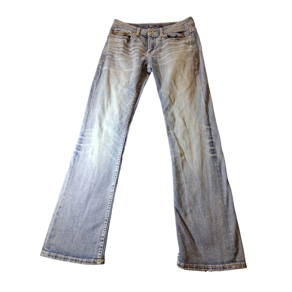 BKE Aiden Mens Straight Leg Light Wash Denim Jeans 30x32